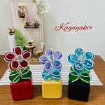 かわいいお花の置物3個セット
