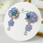 ネモフィラ ×ビジュー　ピアス／イヤリング