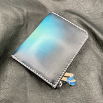 Leather wallet （Blue）