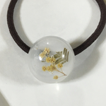 【日頃の感謝価格】春のお花  ミモザ  ヘアゴム  レジン