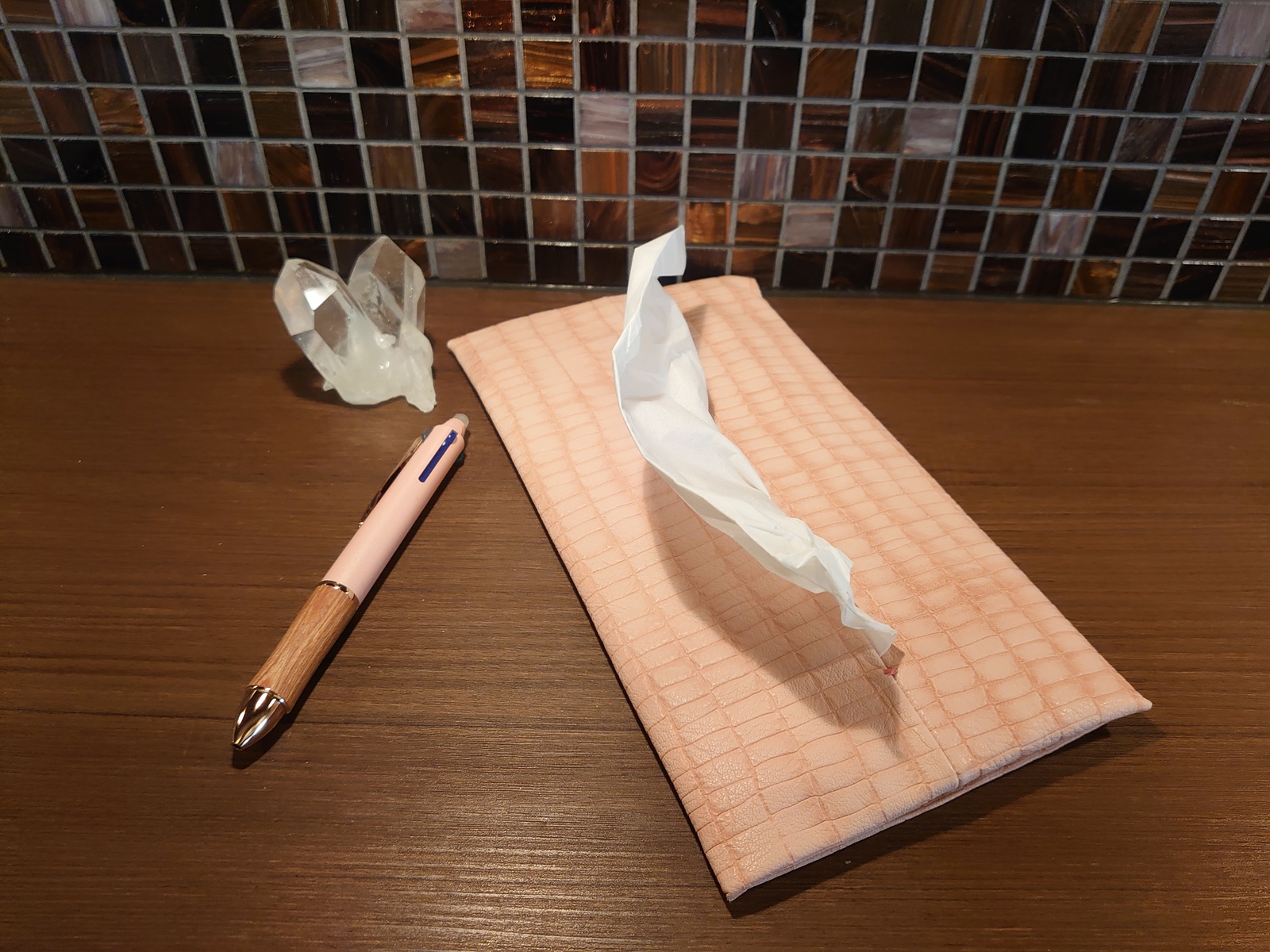 ティッシュケース 　本革　 鼻セレブサイズ「tissue to go」
