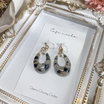 大人色かすみ草のリングイヤリング/ピアス