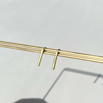 真鍮barピアス 大