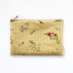SALE ／30%off！mont bouche フランス生地・刺繍のほっこりイエローポー（L））