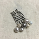 コットンパール ヘアコーム ヘアアクセサリー