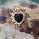 BlackHeart Pearl Ring