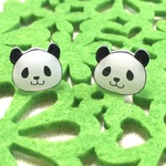 パンダフェイスプラバンピアス＆イヤリング