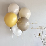 𓊆𝐻𝑎𝑝𝑝𝑦 𝑏𝑖𝑟𝑡ℎ𝑑𝑎𝑦𓊇 ハニーマスタード 5点セット  バルーン　バースデー　誕生日　飾り　風船　お食い初め　100日　ハーフバースデー　タペストリー　ガーランド　ポスター　レターバナー