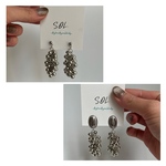 2type ボールピアス　ステンレス　ボールチェーン　コンチョ　シルバー　シルバーピアス　アレルギー対応　たわわピアス　大ぶり　大ぶりピアス　サージカルステンレス　ステンレスピアス　ボール　ピアス