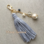 newタッセル＊バッグチャーム＊Gray
