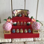 ガラスのお雛様(段飾り)