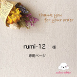 rumi-12様専用ページ