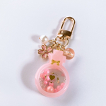Sakura perfume shaker keychain② (circle)