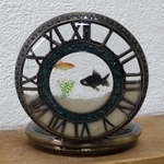 《再販》金魚時計（手巻き式懐中時計）