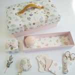 再販　たっぷり収納お裁縫箱(カルトナージュ、Milky rabbit)