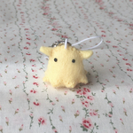 小さなメンダコストラップ(クリーム色)