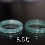 126-7 19.0号 天然 A貨 白 翡翠 翡翠 板指 広幅 リング 指輪 硬玉ジェダイト 馬鞍くりぬき 父の日 プレゼント 誕生日 結婚式