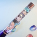<ボールペン>〜ゴマフビロードウミウシ〜青