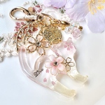 桜まつり開催ミニキーホルダープレゼント🌸桜キーホルダー(猫・全身)
