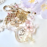 桜まつり開催ミニキーホルダープレゼント🌸桜キーホルダー(猫・おて)