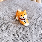 柴犬　犬　ミニチュア　置物　フィギュア　粘土