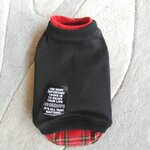 犬服！Msize！チェック重ね着