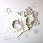 【再販⑤】ふんわり星のBib☆雨色雲と雲色チェック