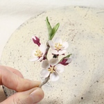 布花   桜ちょこんとブローチ　617