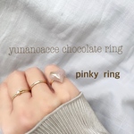 【3号〜フリー】ピンキーリング5色展開　chocolate  ring