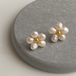 【ご専用】アレルギー対応　淡水パールピアス　お花