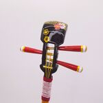 かんざし「三味線」漆黒２２６（紗綾形）紅白梅