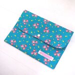 リバティ 母子手帳ケース マグダレーナポジー/ブルーグリーン B6サイズ マルチケース