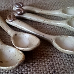 陶ティースプーン　(コーヒー豆付き)