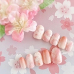 【024】春爛漫☆桜ネイル
