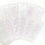 小花柄 レース デザインペーパー 10枚set《purple》 [P307]