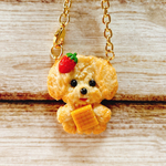 トイプードルクッキーのバッグチャーム　フェイクスイーツ　キーホルダー　バッグチャーム　アニマル　犬　トイプードル