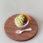 ミニチュア　小豆と抹茶のカップソフト