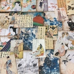 (再販×3)和風ジャーナルペーパーセットC＊コラージュ素材＊ジャンクジャーナル