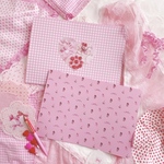 【両面】Pink Tea partyのデザインペーパー（チェック） 🎂10枚