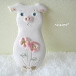 花はなpig＊ブローチ