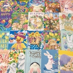 (再販×5)イースターのポストカードセット＊葉書＊コラージュ素材＊メッセージカードにも♪