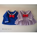 の様オーダー品：普段着コスチューム・ハロウィンに♪リボン付きセーラー♡女の子Ver.チュニック(ラベンダー)