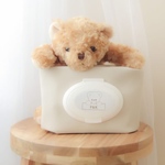 おしりふきポーチ　　くまさん　限定カラーアイボリー