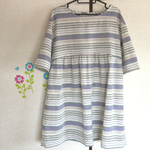 完成品☆コットンリネンのワンピース
