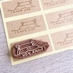 カバさんの「thank you」消しゴムはんこ