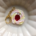 おばけクッキーのキーホルダー　マシュマロカラ
