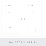 ミニ6 ウィークリーリフィル