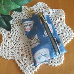 キャットフェイスのリールキーケース