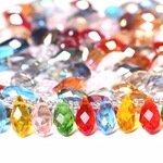 200個（10パックｘ20個入り）13mm 宝石みたいなティアードロップ ガラスビーズ 選べるカラー10パック♪ しずくビーズ ドロップビーズ きれいめ ブリリアントカット【森の雑貨屋さん】
