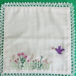 ガーゼ刺繍ハンカチ 3種類あります